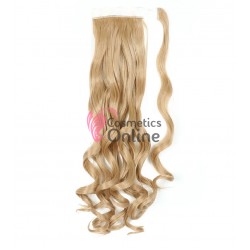 Extensie de par coada cu clema si arici ondulata de 60 cm cod SI8818 Blond Inchis 